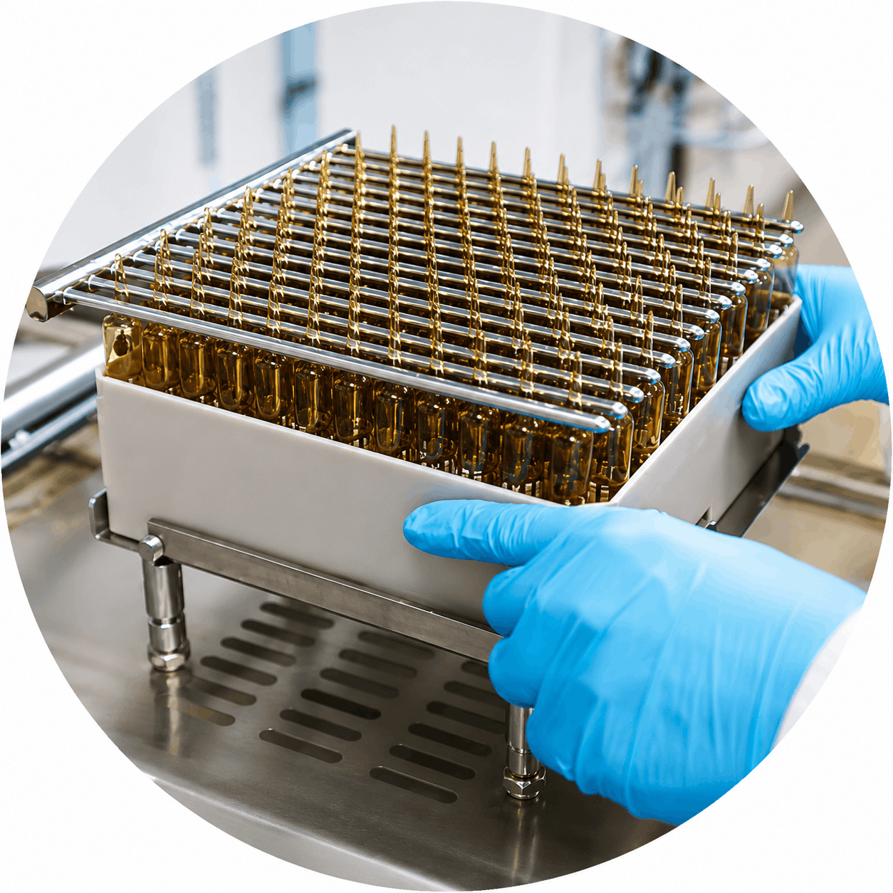 Glass ampoule manufacturing